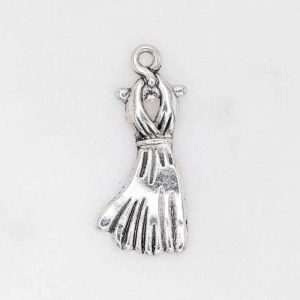 Silver Metal Dress Charms