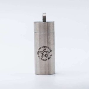 Stainless steel vial
